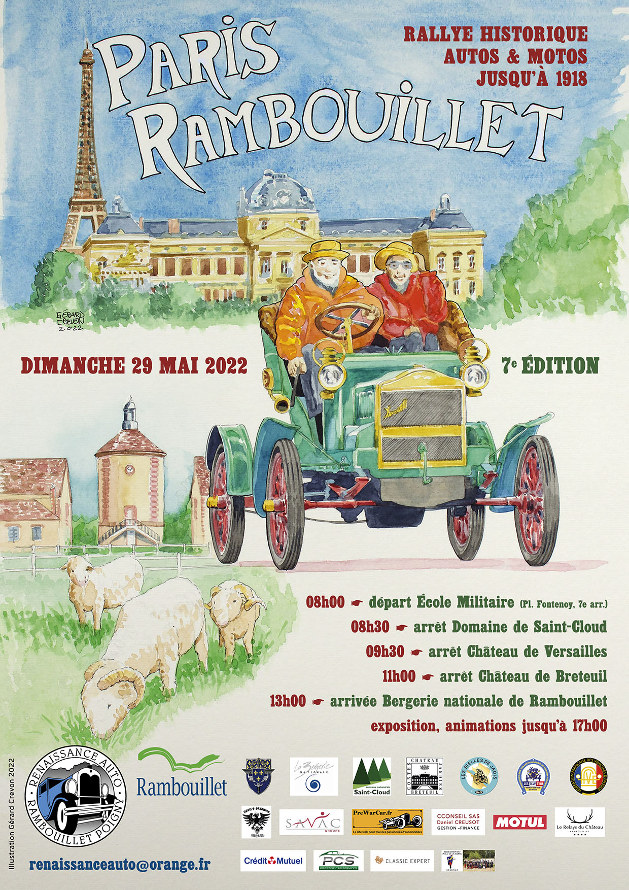 Départ du Rallye Paris Rambouillet