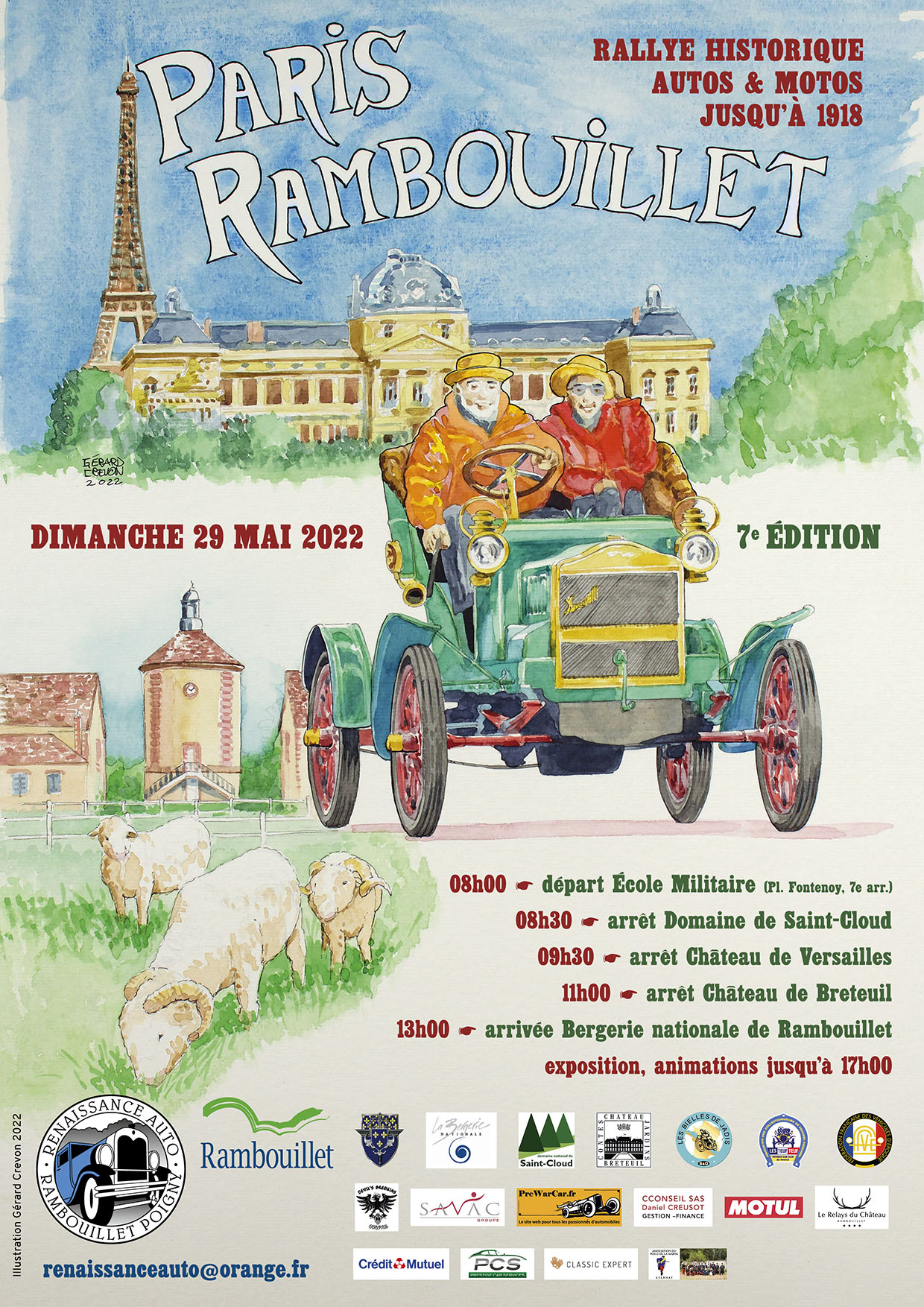 Dpart du Rallye Paris Rambouillet