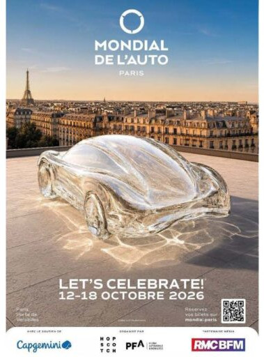 Affiche du Mondial de l'auto 2026
