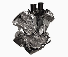 Moteur 1130 cc  refroidissement liquide .