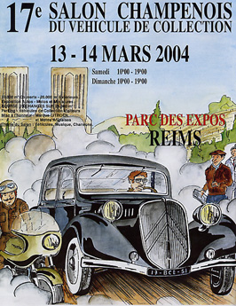 Affiche du 17e Salon Champenois du vhicule de collection