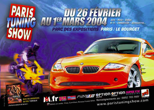 Affiche du Paris Tuning Show 2004